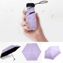 Маленький модный складной зонт от дождя, для женщин и подарков, мужской карманный мини-зонтик для девушек, защита от УФ, водонепроницаемые портативные дорожные зонтики 2024 - купить недорого