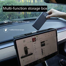 Car Interior Dashboard Storage Box Tray Holder Dustproof Waterproof for Tesla Model 3 2017-2020 2024 - buy cheap