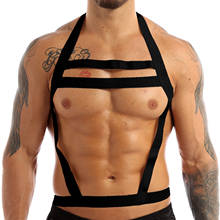 MSemis-arnés de nailon con cuello Halter para hombre, arnés de Bondage con correa hueca para el pecho corporal, Bondage 2024 - compra barato