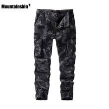 Mountainskin-Pantalones informales para hombre, pantalón de camuflaje, Hip Hop, bolsillos, 3 colores, primavera y verano, 2021 2024 - compra barato