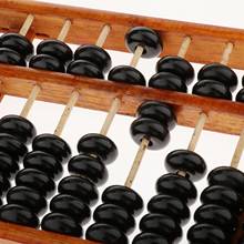 Vintage-Style 17 Rods Wooden Abacus Soroban Chinese Japanese Calculator Counting Tool w/ Reset Button 15.75" 2024 - buy cheap
