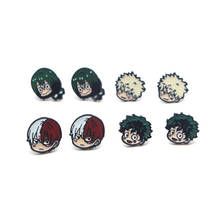 ZF796 1pair Hero School Anime Cool Fashion Enamel Stainless Steel Stud Earrings Party Jewellery Gifts 2024 - buy cheap