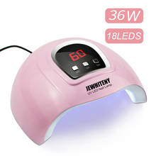 36W Nail Lamp UV LED Nail Dryer Sun Light For All Gels Polish With Infrared Auto Sensing Timer Smart LCD Display dry Gel Varnish 2024 - buy cheap