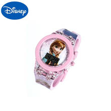 Оригинальный светящийся 3D светильник, часы Disney movie, кварцевые часы, экшн-игрушки, фигурка Анны Аиши, рождественские подарки для девочек на день рождения 2024 - купить недорого