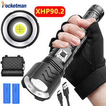 High Lumen Tactical Flashlight XHP90.2 LED Flashlight USB Rechargeable Torch Zoomable Torch Waterproof 5 Modes Flashlight 2024 - buy cheap