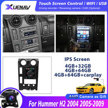 Radio con GPS para coche, reproductor Multimedia con Android 10, 2DIN, Audio estéreo, Wifi, unidad principal, IPS, DSP, pantalla Tesla, para Hummer H2 2004-2009 2024 - compra barato