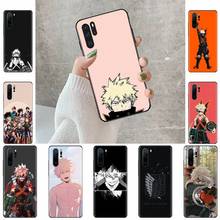 Capa de celular katsuki bakugo my hero academia, capa para huawei honor mate p 9 10 20 30 40 pro 10i 7 8 a x lite nova 5t 2024 - compre barato