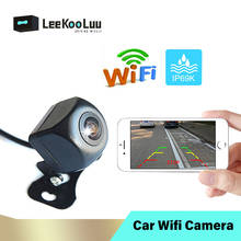 LeeKooLuu-cámara de visión trasera para coche, videocámara de salpicadero inalámbrica con WIFI, visión nocturna, Mini tacógrafo para IPhone y Android 2024 - compra barato