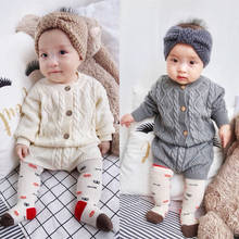 Milancel conjunto roupas de bebê meninos e meninas, roupas de malha roupas de bebê conjuntos de algodão cardigã shorts 2 peças sólido conjunto de roupas de bebê 2024 - compre barato