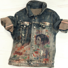 2022 spring autumn retro denim jacket women hot stamping painted graffiti jeans coat plus size 3XL 2024 - buy cheap