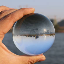 Bolas decorativas de quartzo natural 4cm, esfera de cura de cristal claro, bola de lente de fotografia, adereço para fundo de foto 2024 - compre barato