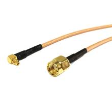 Conector de Cable macho a macho MMCX, Conector de ángulo recto RG316, Cable Coaxial Pigtail de 15CM y 6 ", adaptador para antena WIFI, 1 ud. 2024 - compra barato