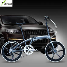 Bicicleta plegable BMX para niños y mujeres, marco de aleación de aluminio de 20/22 pulgadas, freno de disco de 7 velocidades, para exteriores, nueva marca 2024 - compra barato
