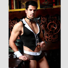 Men Sexy Lingerie Hot Erotic Sexy Slim Fit Men Maid Cosplay Costume Erotic Sexy Halloween Carnival Male Maid Costumes 2024 - buy cheap
