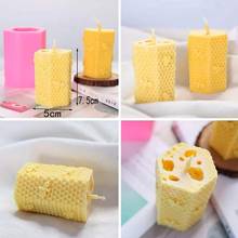 3D Bee Honeycomb Silicone Chocolate Cake Mold Candle Hives Tool Handmade Candle Melt Making Soap Wax Mold Supplie I2C0 2024 - buy cheap