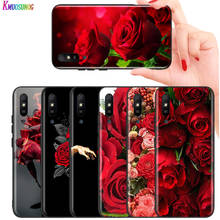 Capa preta brilhante rosas vermelhas bonitas para huawei p smart z s plus 2020 2019 nova 5t 5i 5 4e 4 3i 3e 3 2i caso de telefone 2024 - compre barato