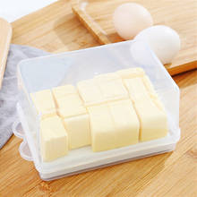 Прозрачный пластиковый ящик для хранения масла, ящик для хранения сыра с ножом и перегородкой, японский оригинальный ящик для масла 2024 - купить недорого