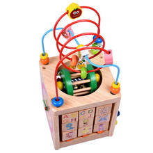 5 in 1 Wooden Activity Cube Multi-Purpose Educational Toys for 2024 - buy cheap