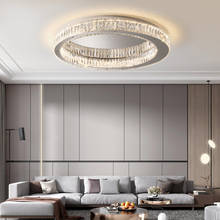 Candelabro de cristal led moderno para techo, lámpara de cristal para sala de estar, comedor, accesorio de iluminación de cristal de acero inoxidable 2024 - compra barato