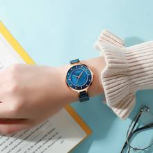 New Watches Women CURREN Fashion Luxury Rhinestone Dial Quartz Clock Waterproof Stainless Steel Band Wristwatch for Ladies 2024 - buy cheap
