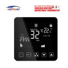 Hessway controle termostático digital, temperatura fria, semanal, para unidade de bobina de ventilador 2p 4p 2024 - compre barato