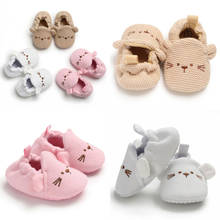 Newborn Infant Toddler Baby Boy Girl Cute Cartoon Animal Soft Sole Crib Shoes Cotton Sneaker Prewalker Autumn Winter Shoes 0-18M 2024 - buy cheap