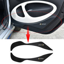Door protection sticker Carbon fiber texture decoration for new smart 453 fortwo forfour Anti-scratch modification accessories 2024 - buy cheap