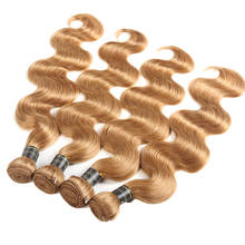 Honey Blonde Bundles Malaysian Body Wave Human Hair Bundles Vendors Wholesale #27 Remy Human Hair Weave Extensions 10-26inch 2024 - buy cheap