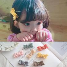 Korea  Children's Hair Accessories Baby Ribbon Bows Girls Hair Clip Toddlers Side Barrettes Handmade Hairpin 2024 - buy cheap