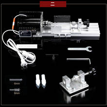 Многофункциональный микротокарный станок, бытовой полированный токарный станок для деревообработки, маленький станок для бусин с дыроколом для отверстий, 110 В/220 В, 280 Вт, об/мин 2024 - купить недорого