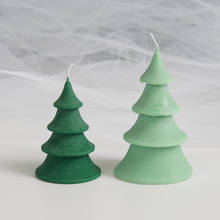 Simplified Christmas Tree Shaped Silicone Mold Modern Style Candle Aromatherapy Mold Square Cheese Creative New Style 2024 - buy cheap