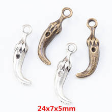 50 pieces of retro metal zinc alloy chili pendant for DIY handmade jewelry necklace making 7880 2024 - buy cheap