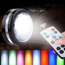 Remote Controller RGB Color Led Cabinet Light Portable Home Decoration Dimmable Night Lamp Battery Powered 2024 - buy cheap