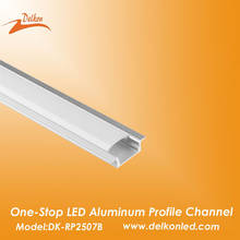 25*7mm Architectural Aluminum Profile for LED Strip Light 2M/6.6ft With Milky Diffuser Cover 2024 - buy cheap