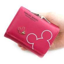 2021 Cartoon Leather Women Purse Pocket Ladies Clutch Wallet Women Short Card Holder Cute Girls Wallet Cartera Mujer Coin Bag 2024 - buy cheap