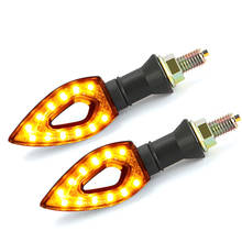 Motorcycle Stop Signals Turn Signal Light 12 LED Indicators Universal Blinkers Flashers Tail Lamp Running Light Accessories New 2024 - buy cheap