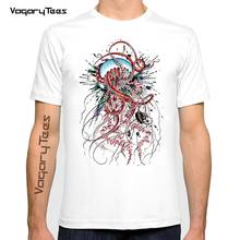 Vagarytees 2021 Summer Creative Tshirt Hipster Tops Fashion Octoship Design Men T-Shirt Funny Octopus Ship Printed Tshirts Tee 2024 - buy cheap