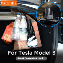 Удобный крючок для багажника автомобиля Carmilla для Tesla Model3 модель 3 2016- 2021 функциональные аксессуары для модификации интерьера 2024 - купить недорого