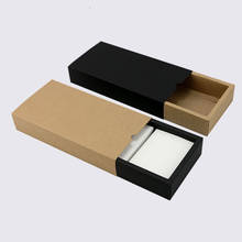 20 peças caixa de papelão kraft, grande caixa de presente, preto e branco, tampa de papelão, grande caixa de embalagem de presente, embalagem de cosméticos 2024 - compre barato