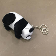 LLavero de calidad de juguete de tamaño 9CM, lindo Panda de algodón de peluche de juguete, muñeco de Animal de regalo 2024 - compra barato