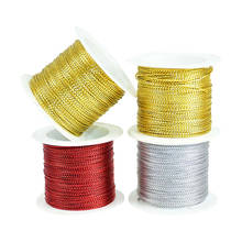Pulsera de cordón dorado/plateado/rojo, 1mm, 20m 2024 - compra barato