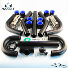 Kit de tubería de Intercooler Universal, Kit de tubería + BOV, válvula de descarga Turbo, color negro, 2 pulgadas, 51mm, 8 Uds. 2024 - compra barato