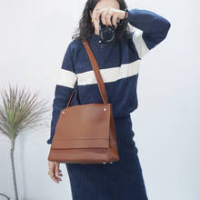 New brand high quality PU leather large pocket casual handbag women's handbag shoulder bag large capacity handbag Black Brown 2024 - buy cheap