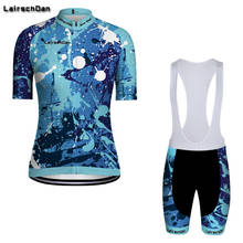 SPTGRVO-Conjunto de ropa de ciclismo LairschDan para mujer, bicicleta de montaña de verano para uniformes profesionales, jersey azul, 2022 2024 - compra barato