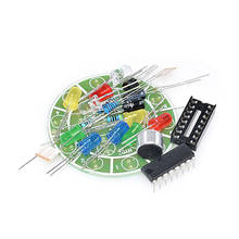 CD4017 colorful voice control rotating LED light kit electronic manufacturing diy kit spare parts student Laboratory 2024 - buy cheap