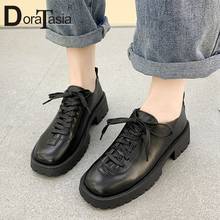 DORATASIA New Fashion Ladies Spring Concise Pumps Daily Simple Casual Pumps Women Platform Chunky Heels Shoelace Shoes Woman 2024 - buy cheap