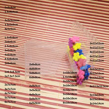 AxBxBcm-caja de plástico transparente de Pvc, embalaje para regalos de boda, dulces, fiesta, almacenamiento de joyas de viaje, 100 Uds. 2024 - compra barato