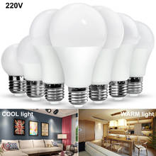 Светодиодные осветительные приборы, LED лампа E27, 3 Вт, 6 Вт, 9 Вт, 12 Вт, 15 Вт, 18 Вт, 20 Вт Светодиодный светильник холодного и теплого белого света для домашнего стола 2024 - купить недорого