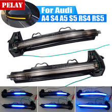 For Audi A3 8P A4 A5 B9 Q3 A6 C6 4F S6 LED Rearview Mirror Water Light Dynamic Yellow/Blue Turn Signal Car Modification Parts 2024 - buy cheap