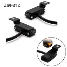 Zorbyz motocicleta fluindo iluminação de água preto mini led transformar a luz do sinal indicador para kawasaki honda harley 2024 - compre barato